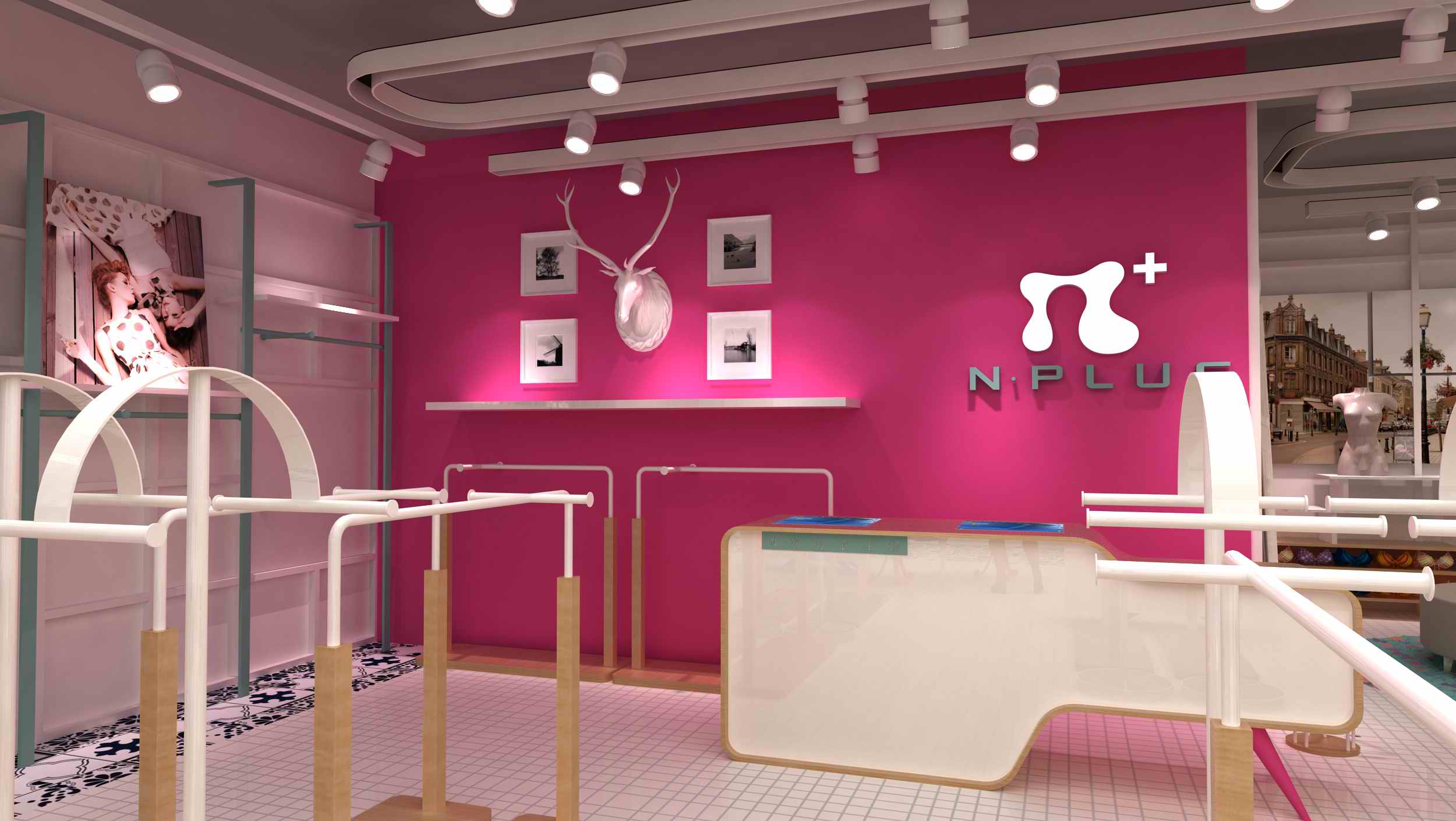 內衣店展柜展示設計N次方效果圖(圖3) 內衣店展柜展示設計N次方效果圖(圖3)