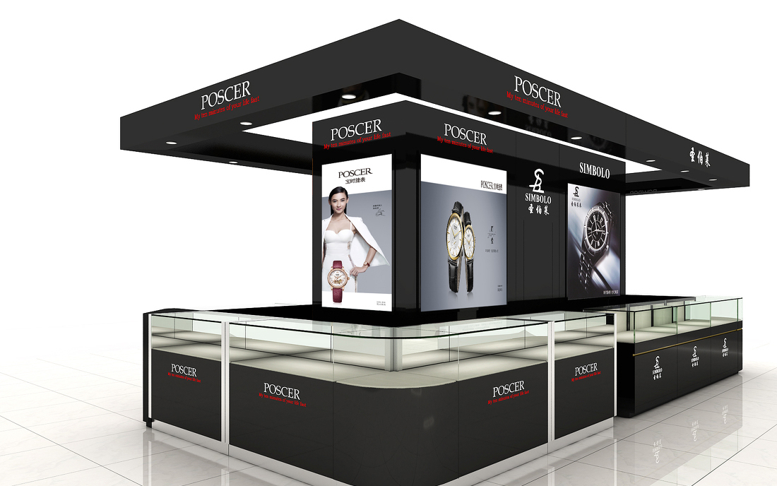 poscer名表品牌展柜設(shè)計(jì)方案(圖1)