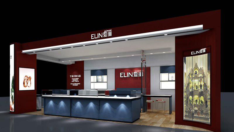 愛琳珠寶展柜設計裝修(圖1) 愛琳珠寶展柜設計裝修(圖1)