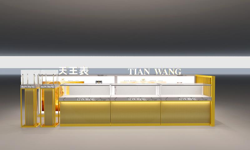 天王表展柜設(shè)計裝修方案(圖2)