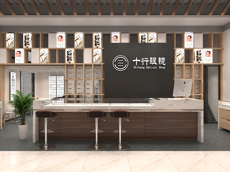 十三眼鏡展柜設計定制作(圖1)