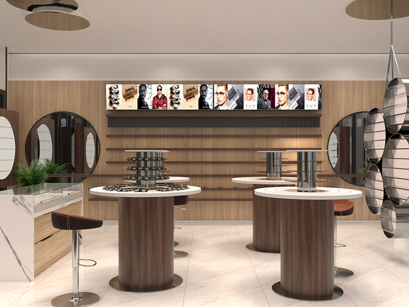 十三眼鏡展柜設計定制作(圖2)