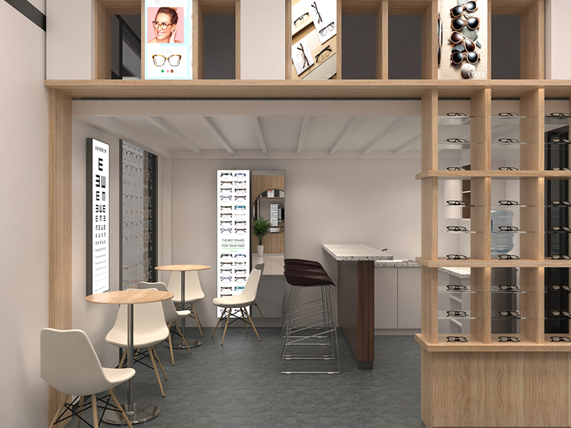 十三眼鏡展柜設計定制作(圖3)